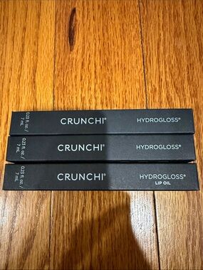 Crunchi Hydrogloss Lip Oil x3 new in boxes